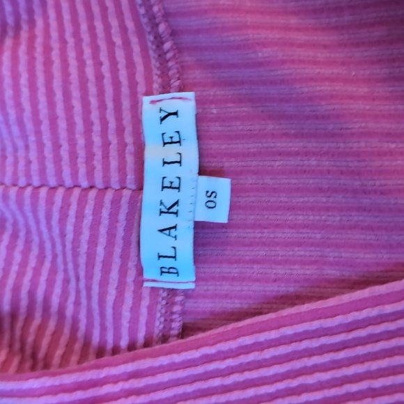 Blakely Thumb hole Ribbed Cardigan Pink One Size - Picture 4 of 6